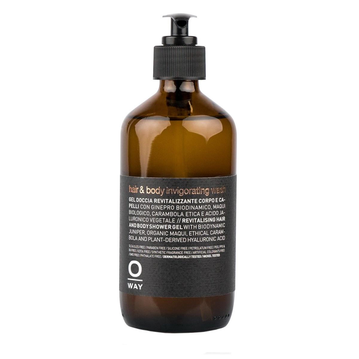 Oway hair & body invigorating wash 240 ml.